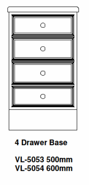4 DRAWER KITCHEN BASE